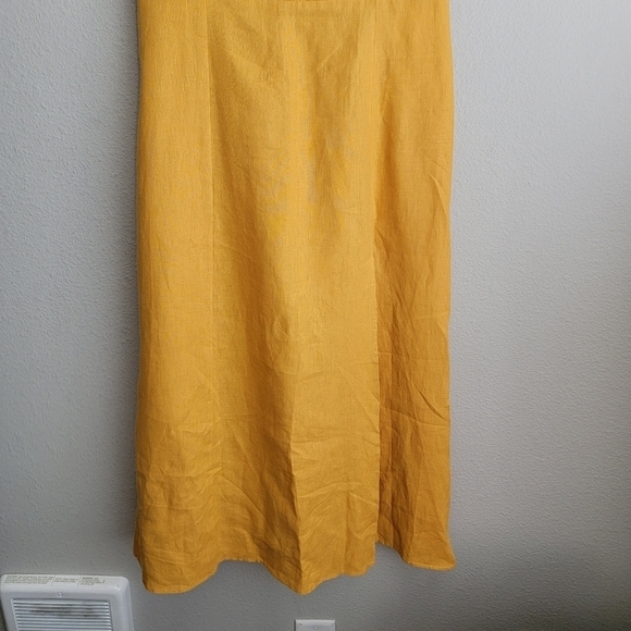 Reformation Nebraska Dress in Ochre size 8 NWT - Picture 6 of 10